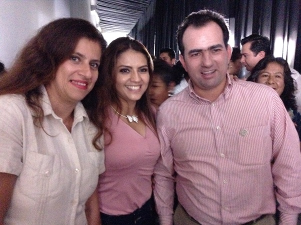 Mary Paz Monzón, Celina López y Pepe Yunes