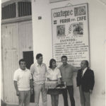 Rubén Monzón, un expositor, la candidata Judith Ronzón Morales, Emilio Polanco Servín y Enrique Vega Quiroz .