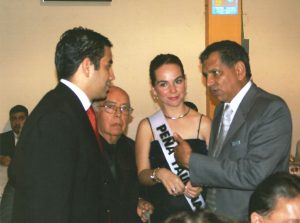 Con el gobernador Fidel Herrera, el dip. Adolfo Mota y la reina de la Peña Taurina Pily Paz Villafuerte