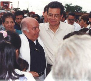 Con el gobernador Patricio Chirinos Calero