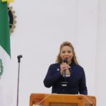 Garbiela Roldán, presidenta del Club Rotario Coatepec