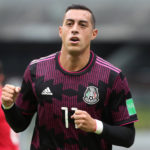 Soccer Football - World Cup - CONCACAF Qualifiers - Mexico v Costa Rica - Estadio Azteca, Mexico City, Mexico - January 30, 2022 Mexico's Rogelio Funes Mori celebrates scoring a goal that was later disallowed REUTERS/Henry Romero