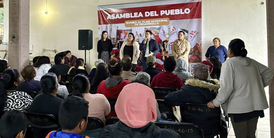 NACHO LUNA VISITA TECOZOLCO
