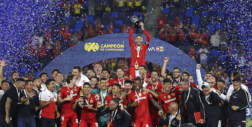 ¡DIABLOS! TOLUCA GANA EL CAMPEÓN DE CAMPEONES SOBRE AMÉRICA