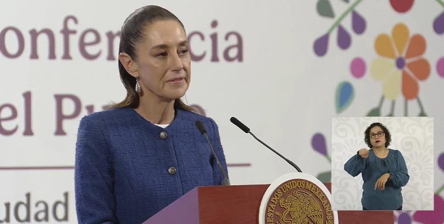 SHEINBAUM ARROPA A ADÁN AUGUSTO