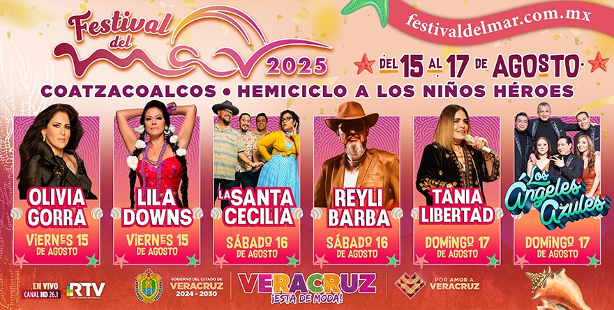 CARTELERA MUSICAL DEL FESTIVAL DEL MAR