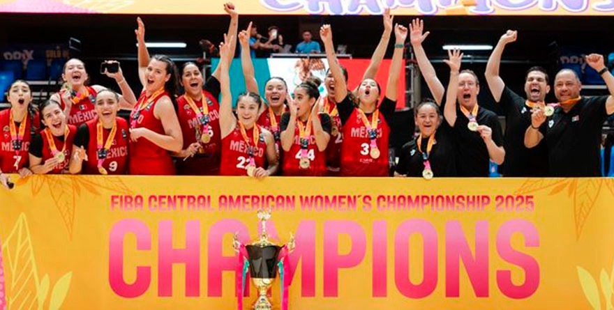 MÉXICO CAMPEÓN COCABA FEMENIL 2025 DE BASQUETBOL