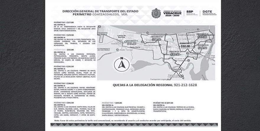 NUEVAS TARIFAS DE TAXI EN XALAPA