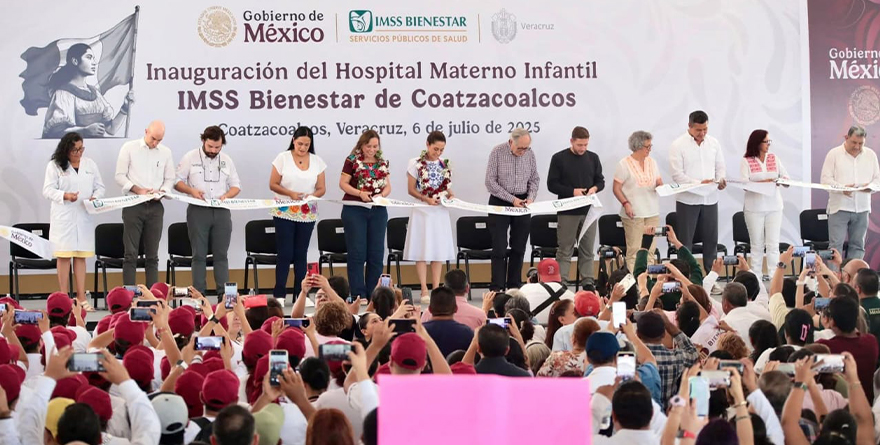PRESIDENTA INAUGURA HOSPITAL MATERNO INFANTIL DE COATZACOALCOS