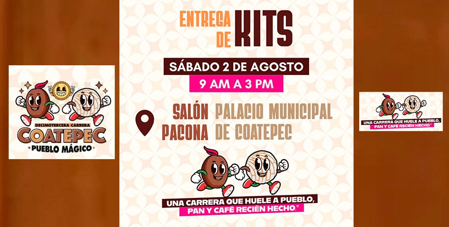 ENTREGA DE KITS DE LA 13ª CARRERA COATEPEC “PUEBLO MÁGICO”