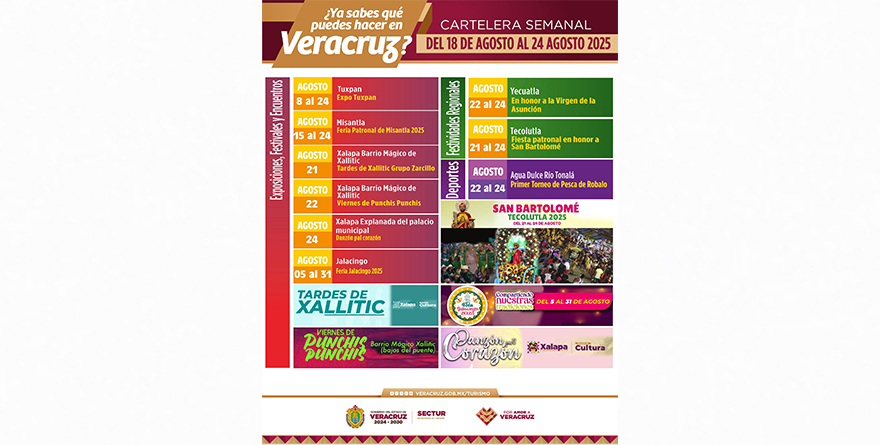 FERIAS, FESTIVALES Y TORNEOS EN VERACRUZ
