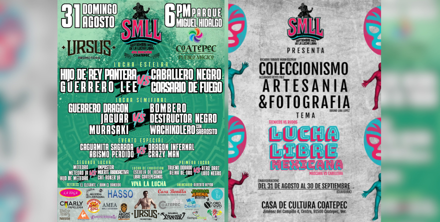 ACTIVIDADES DEL MES DE LA LUCHA LIBRE EN COATEPEC