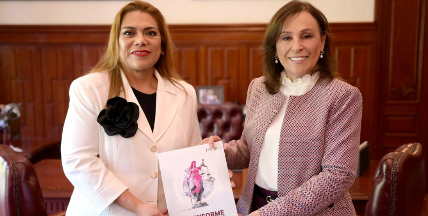 RECIBE GOBERNADORA INFORME DE LABORES DEL PODER JUDICIAL