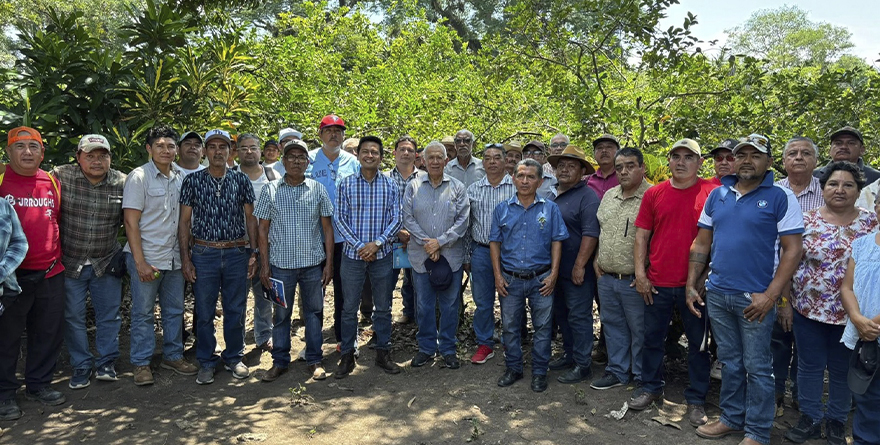 NACHO LUNA CON PRODUCTORES DE LIMÓN EN TUZAMAPAN