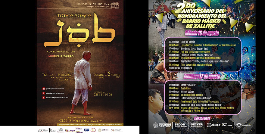 CINE,CONCIERTOS,TEATRO Y MÁS, ESTA SEMANA EN XALAPA