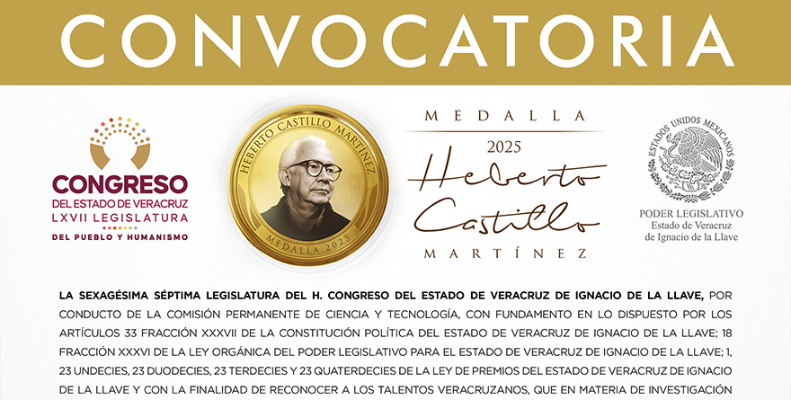 CONVOCATORIA PARA MEDALLA HEBERTO CASTILLO