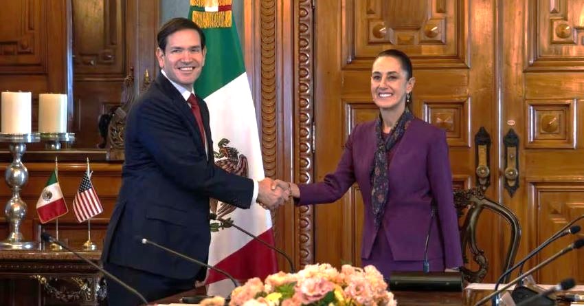 SHEINBAUM Y RUBIO EN PALACIO NACIONAL