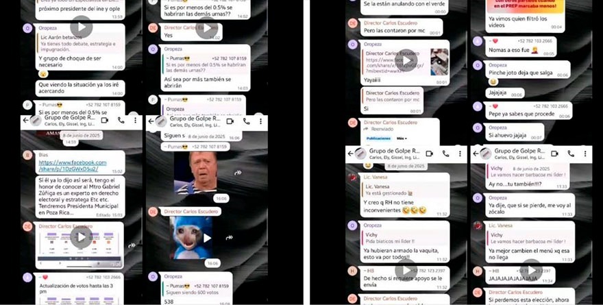 CONVERSACIONES REVELAN LAS TRAMPAS ELECTORALES DE OPLE EN POZA RICA