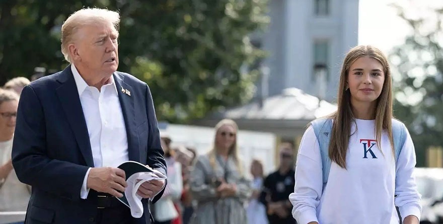 NIETA DE TRUMP USA CASA BLANCA PARA MODELAR SU ROPA