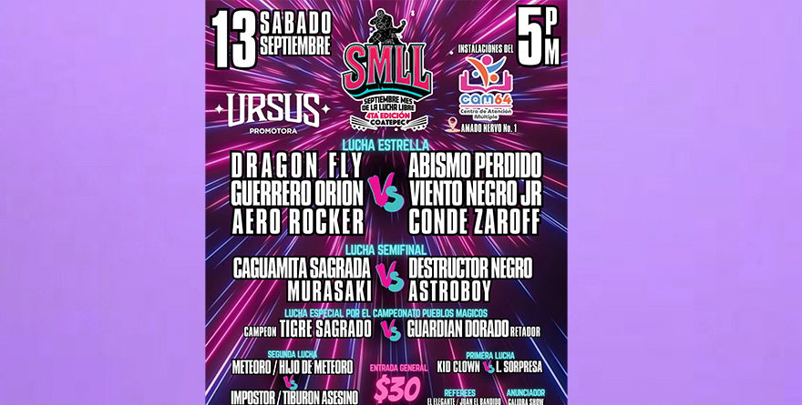 LA LUCHA LIBRE LLEGA AL CAM 64