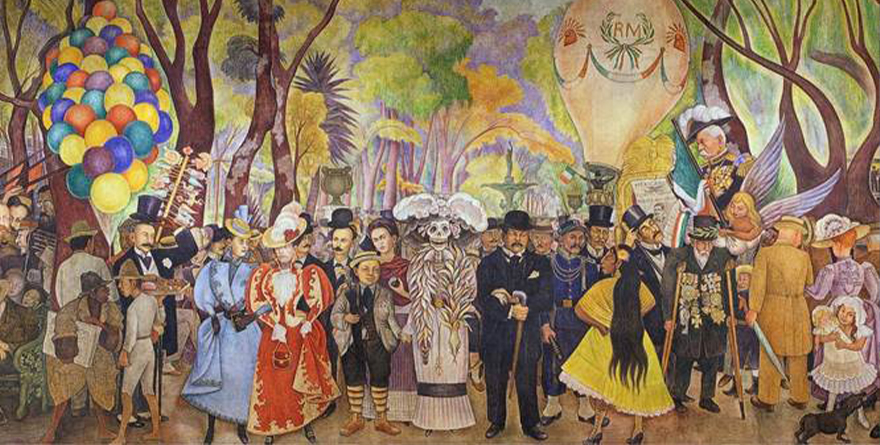 “SUEÑO DE UNA TARDE DOMINICAL” EL MURAL QUE RETRATA CUATRO SIGLOS DE HISTORIA MEXICANA