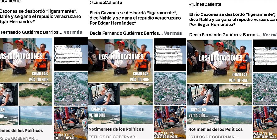 EL RÍO CAZONES SE DESBORDÓ “LIGERAMENTE”, DICE NAHLE Y SE GANA EL REPUDIO VERACRUZANO