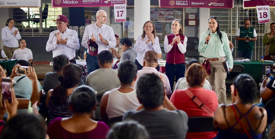 CLAUDIA SHEINBAUM VISITA ÁLAMO