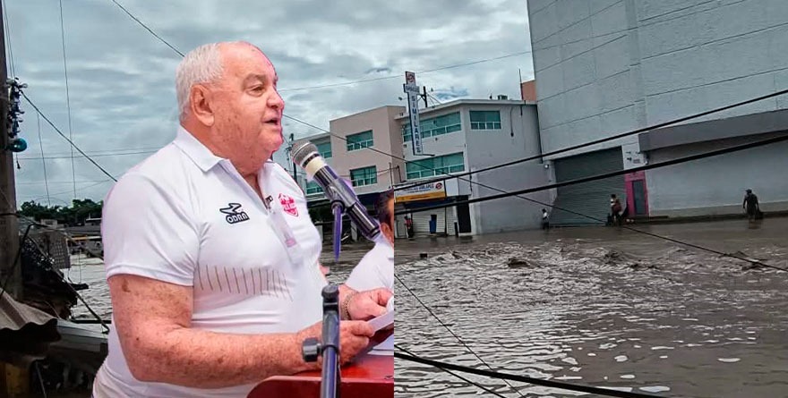 ADMITIÓ EDIL DE POZA RICA DESVÍO DE 14 MDP PARA MURO DE RÍO