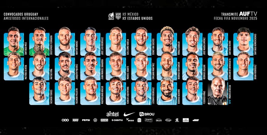 URUGUAY SIN FEDE VALVERDE PARA DUELOS CON MÉXICO Y EU