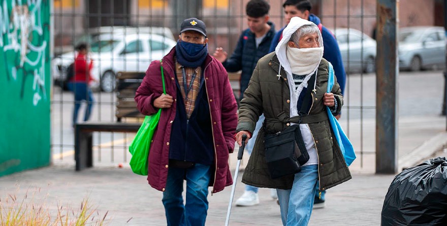 TEMPERATURAS BAJO CERO POR EL FRENTE FRÍO NO. 13