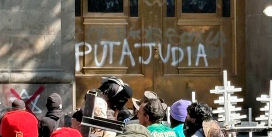 CONDENA ISRAEL INSULTO ANTISEMITA A SHEINBAUM EN MARCHA Z