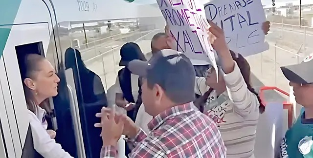 DETIENEN A SHEINBAUM POR OBRAS DE TREN-AIFA