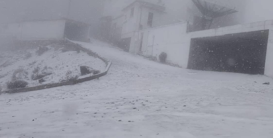 EL COFRE DE PEROTE SE VISTE DE BLANCO