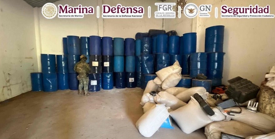 DESMANTELAN NARCOLABORATORIO DE CUÑADO DEL CHAPO EN GUERRERO