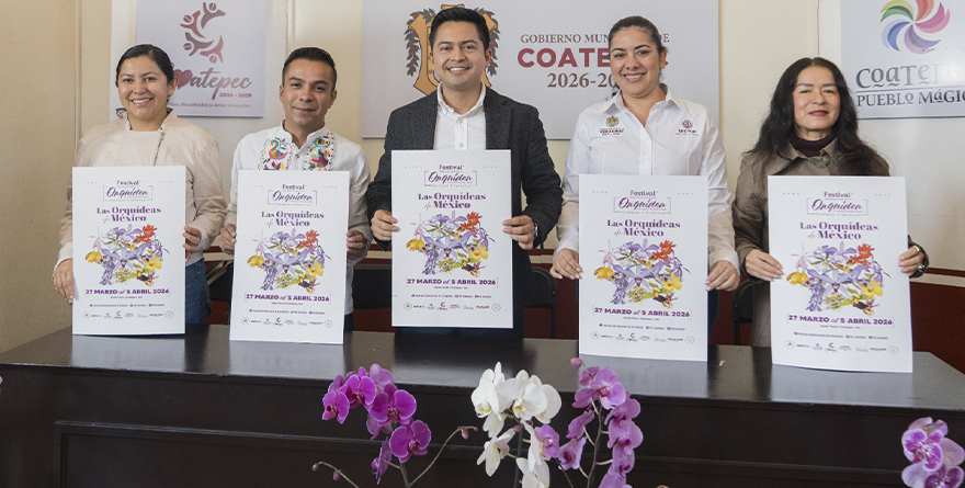 PRESENTAN FESTIVAL INTERNACIONAL DE LA ORQUÍDEA 2026