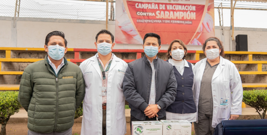 VACUNACIÓN CONTRA SARAMPIÓN E INFLUENZA EN COATEPEC