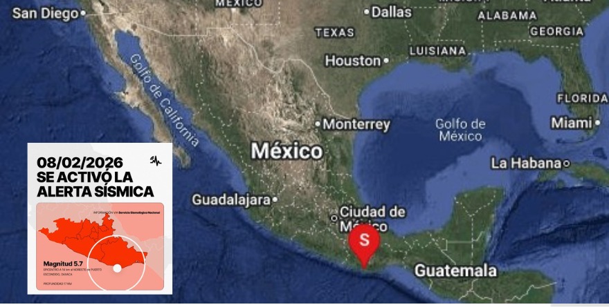 SE ACTIVA ALERTA SISMICA POR SISMO EN OAXACA