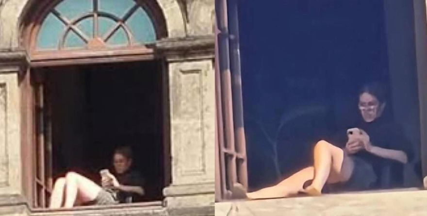 SANCIONAN A MUJER POR ASOLEARSE EN PALACIO