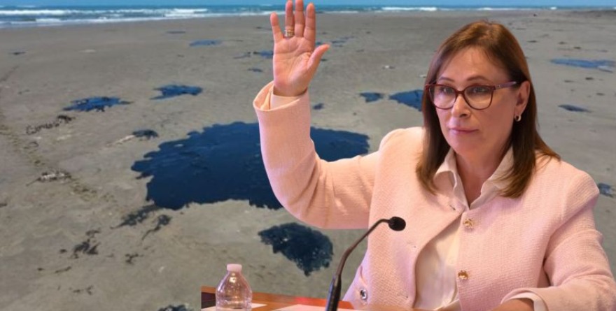 PROMETE NAHLE QUE CRUDO DE PLAYAS SERÁ USADO EN ASFALTO