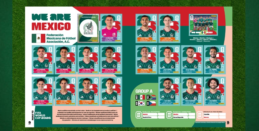 ASÍ LUCE LA SELECCIÓN MEXICANA SEGÚN PANINI