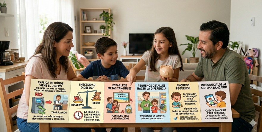 ¿CÓMO EDUCAR A TUS HIJOS EN EL MANEJO DEL DINERO?