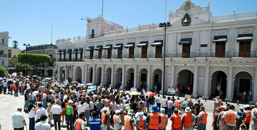 MÁS DE 575 MIL PARTICIPAN EN SIMULACRO EN VERACRUZ