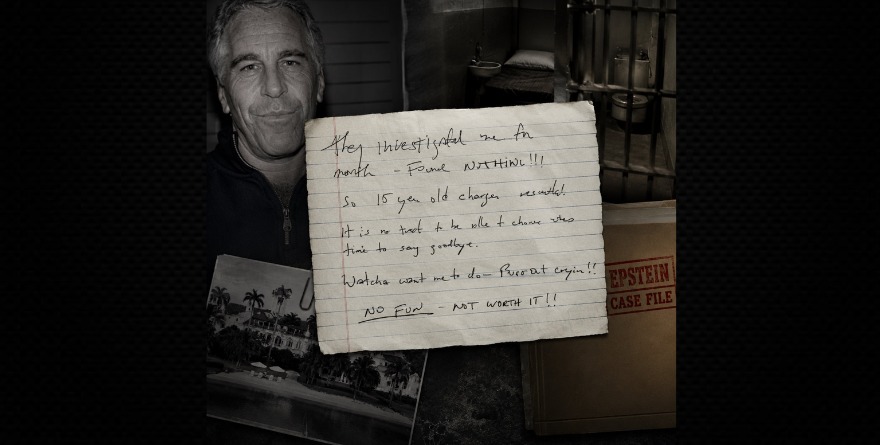 HACE JUEZ DE EU PÚBLICA NOTA DE SUICIDIO ATRIBUIDA A EPSTEIN