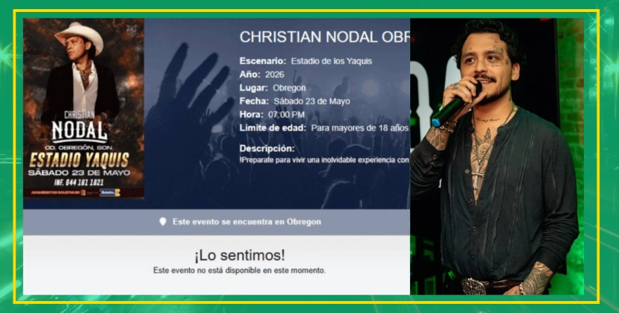 NODAL YA NO LLENA CONCIERTOS