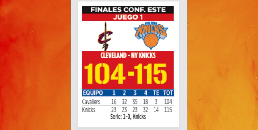 REALIZAN KNICKS LO IMPENSADO