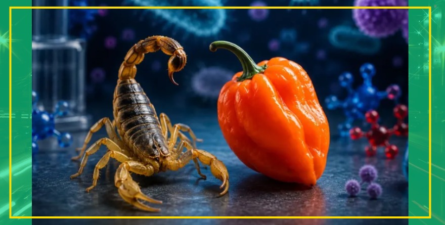 CREAN ANTIBIÓTICOS CON CHILE HABANERO Y VENENO DE ALACRÁN