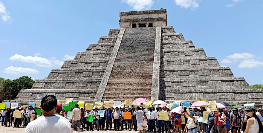 PARALIZA A CHICHÉN ITZÁ DISPUTA CON POBLADORES