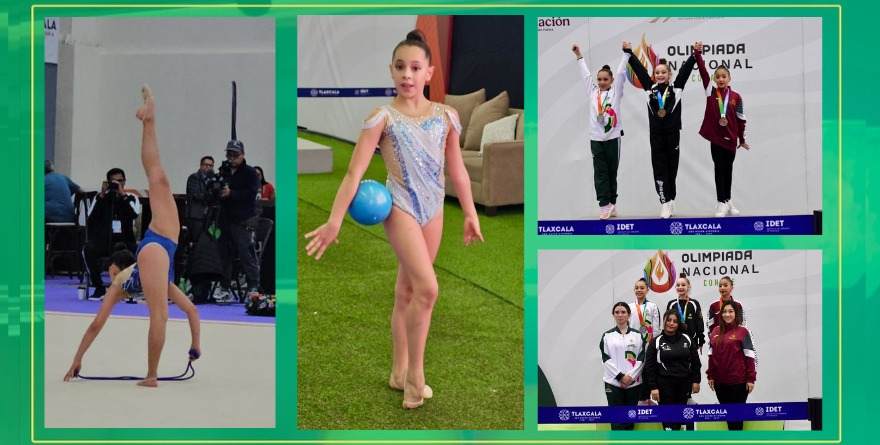 INÉS MIER CONQUISTA PLATA EN GIMNASIA RÍTMICA
