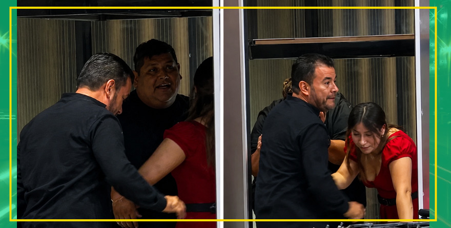 ELEVADOR CASI APLASTA A PARTICIPANTES DE MASTERCHEF EN VIVO