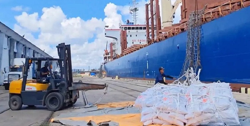 LLEGAN A CUBA 15.000 TONELADAS DE ARROZ DONADAS DE CHINA